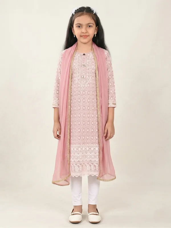 Pink_Girls_Casual_Kurti_Legging_And_Dupatta_Set