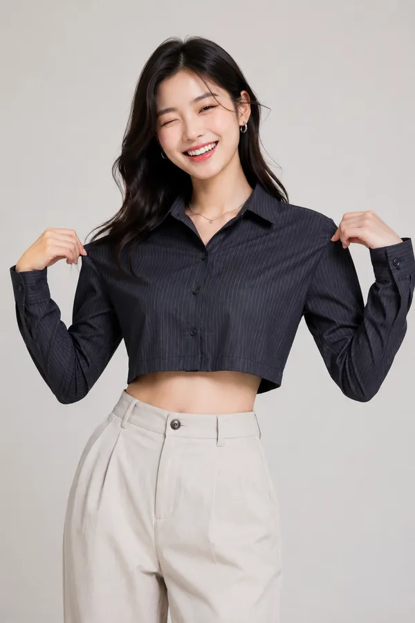 Black_Full_Sleeve_Crop_Shirt_for_Women_-_Young_Now