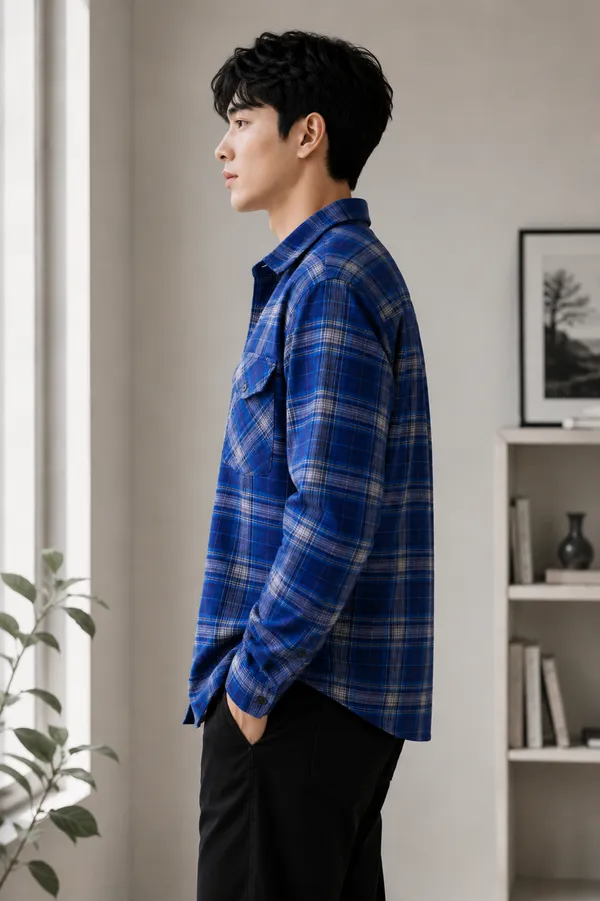 Men's_Blue_Check_Shacket_-_Casual_Shirt_Jacket_for_All-Day_Comfort