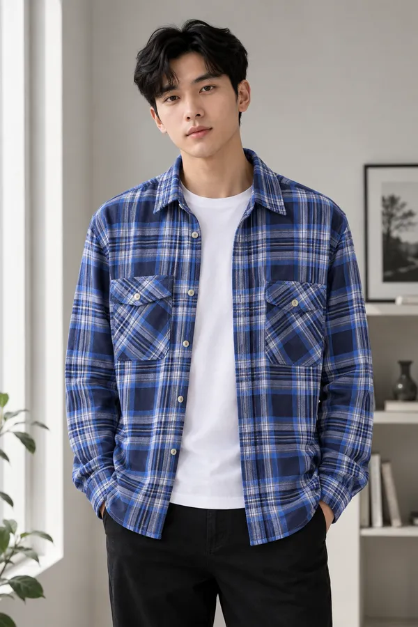 Men's_Blue_Check_Shacket_-_Casual_Shirt_Jacket_for_All-Day_Comfort