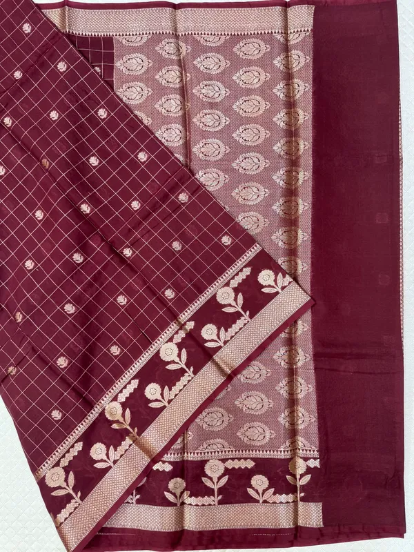 Maroon_Raw_Mango_Silk_Saree_For_Woman