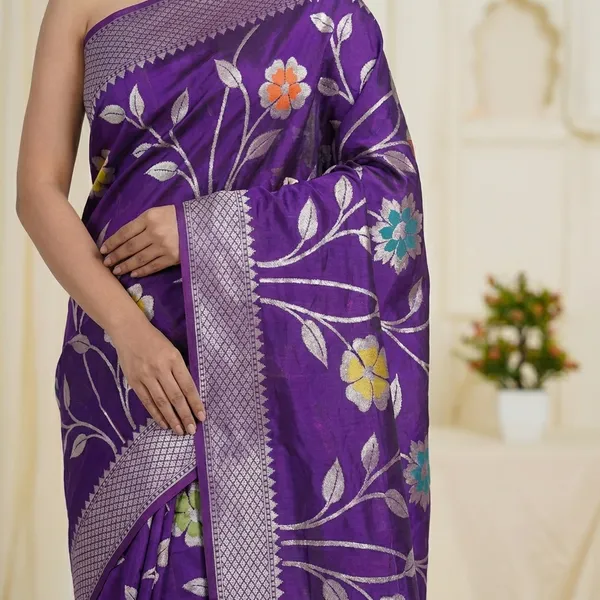 Purple_Viscose_Mango_Silk_Saree_For_Woman