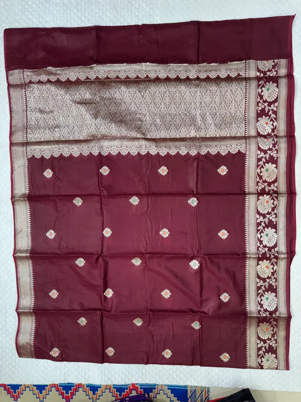 Maroon_Viscose_Mango_Silk_Saree_For_Woman