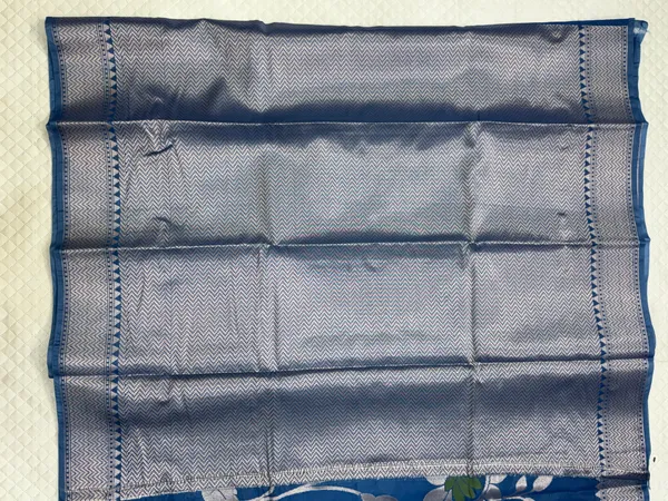 Blue_Viscose_Mango_Silk_Saree_For_Woman