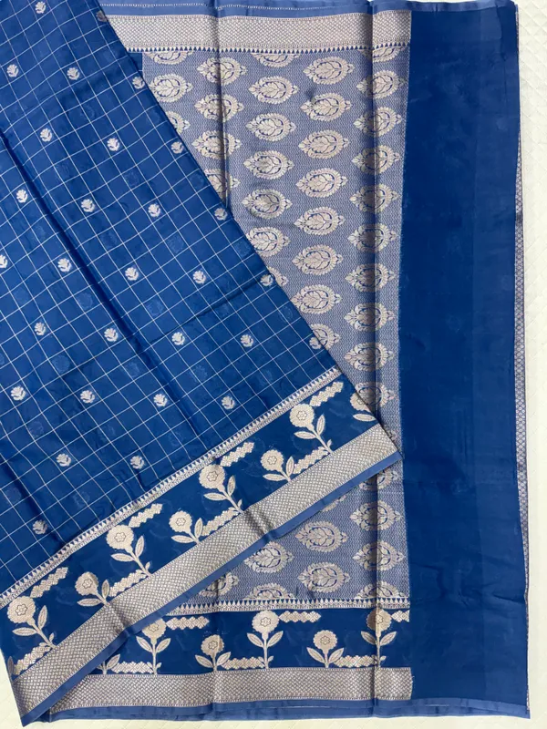 Blue_Raw_Mango_Silk_Saree_For_Woman