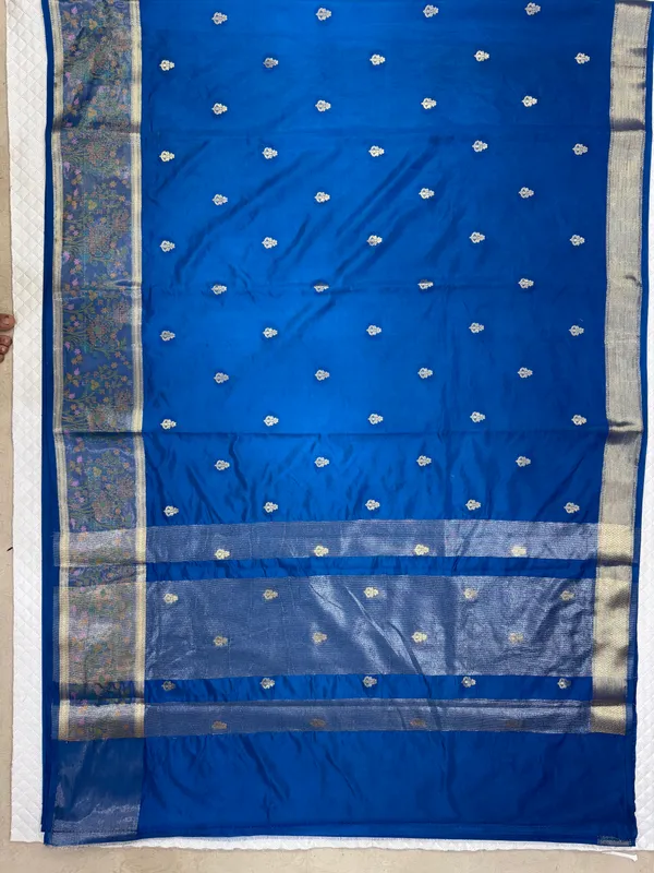 Royal_Blue_Mashru_Silk_Saree_For_Woman