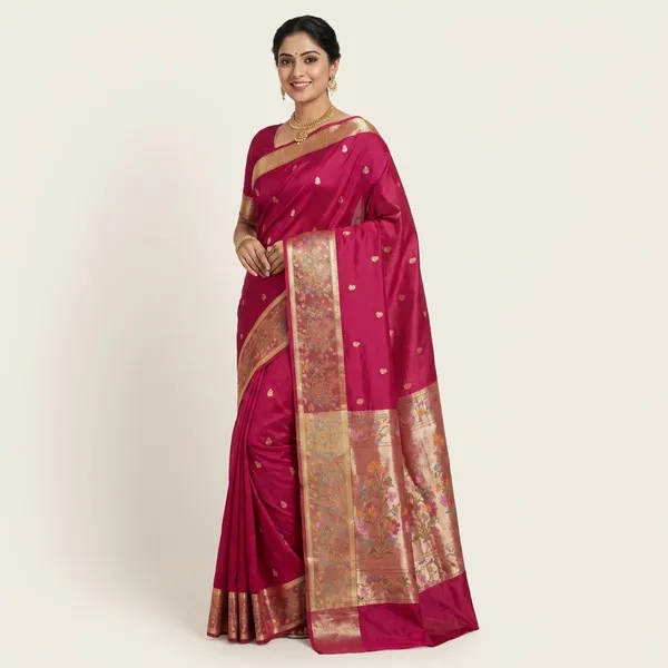 Pink_Mashru_Silk_Saree_For_Woman