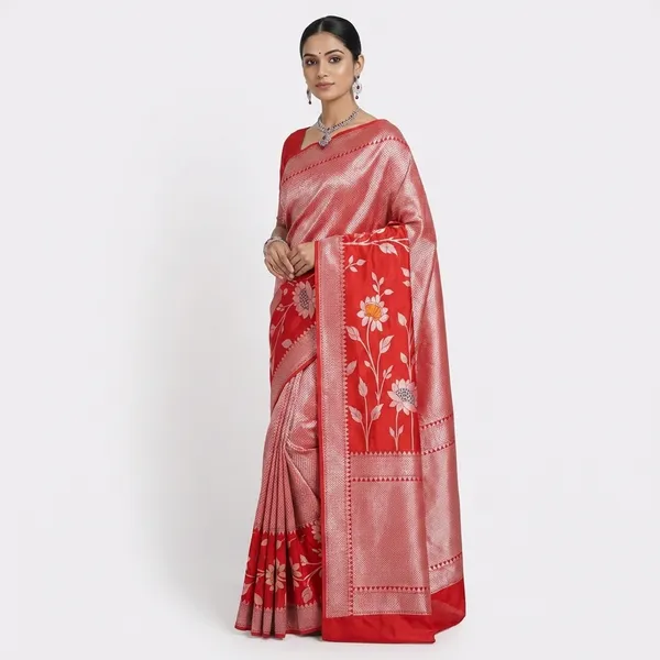 Red_Viscose_Mango_Silk_Saree_For_Woman