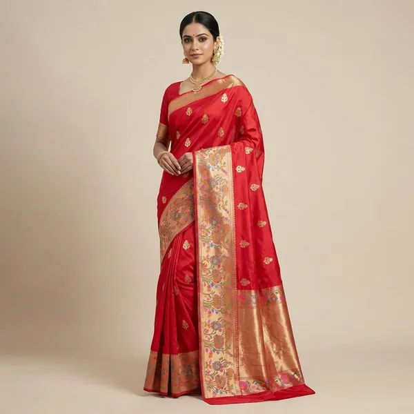 Red_Mashru_Silk_Saree_For_Woman