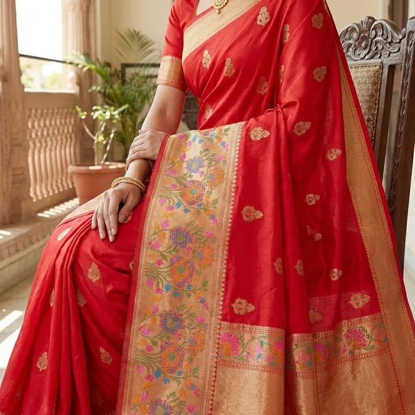 Red_Mashru_Silk_Saree_For_Woman
