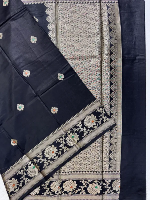 Black_Viscose_Mango_Silk_Saree_For_Woman