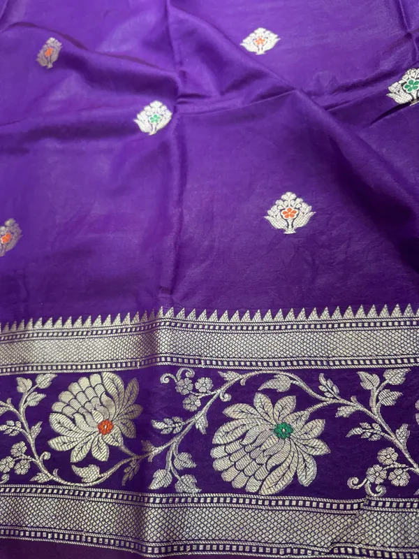 Purple_Viscose_Mango_Silk_Saree_For_Woman