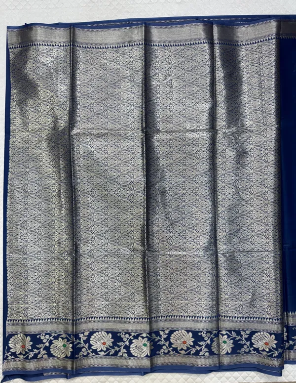 Blue_Viscose_Mango_Silk_Saree_For_Woman