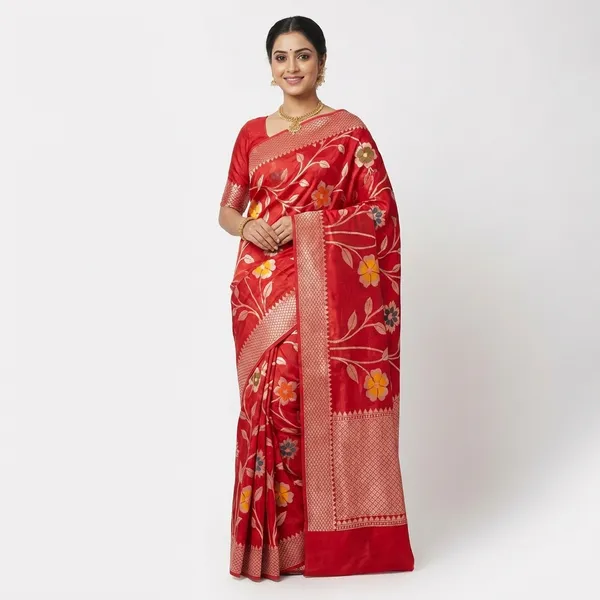 Red_Viscose_Mango_Silk_Saree_For_Woman