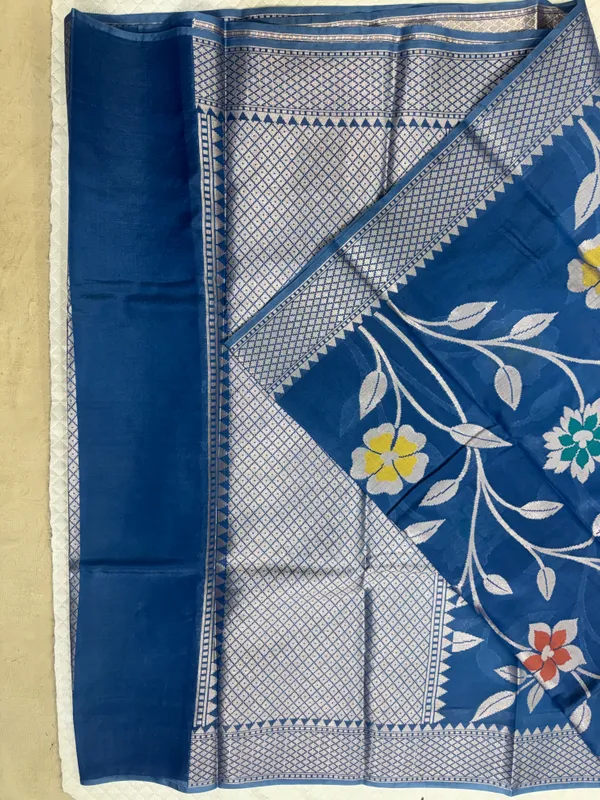 Blue_Viscose_Mango_Silk_Saree_For_Woman