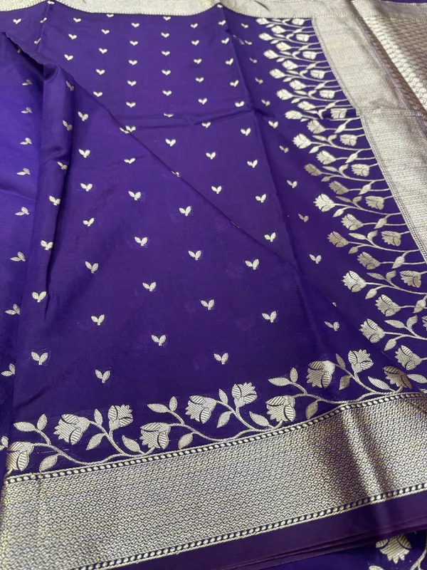 Blue_Raw_Mango_Silk_Saree_For_Woman