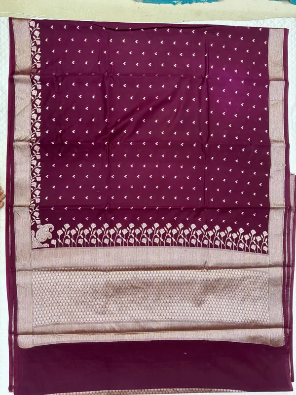 Wine_Silk_Saree_For_Woman