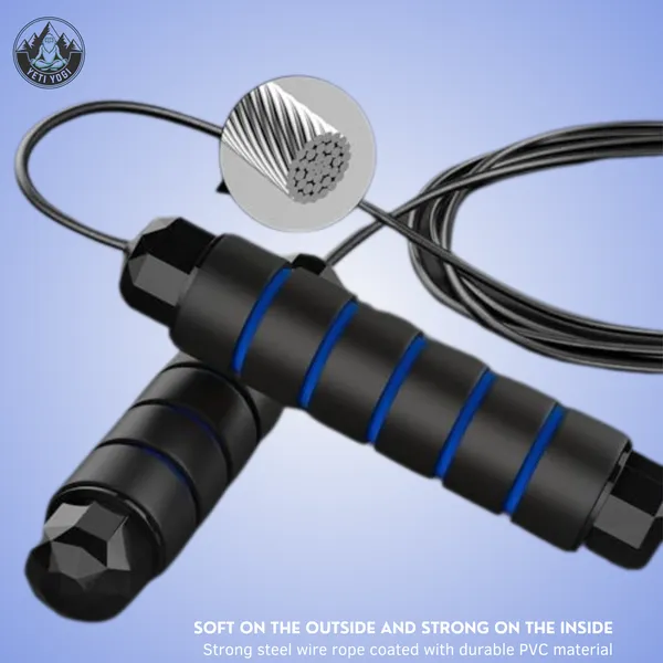 Blue_And_Black_Adjustable_Jump_Rope_With_Ball_Bearing_System_And_Foam_Handles_Professional_Skipping_Rope_For_Fitness