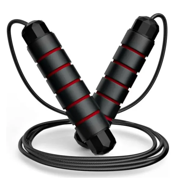 Red_And_Black_Adjustable_Jump_Rope_With_Weighted_Handles_With_Stripes