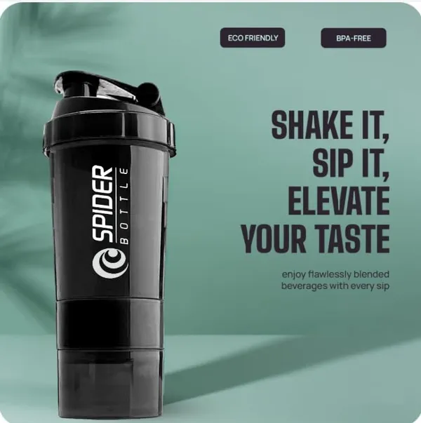 Black_Spider_Bottle_500Ml_Shaker_Bottle_With_Storage_Compartment