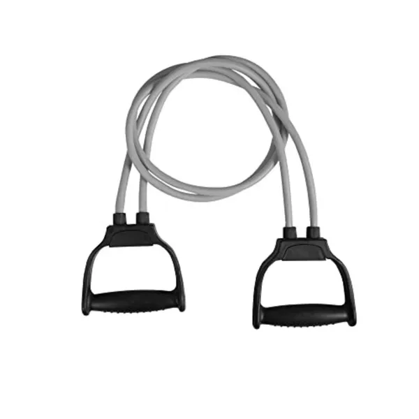 Grey_And_Black_Resistance_Training_Band_With_Foam_Handles_For_Full_Body_Workout