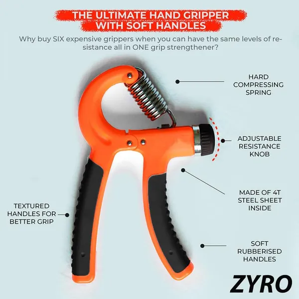 Orange_And_Balck_Adjustable_Hand_Gripper_With_Soft_Handles_10_To_40_Kg_Resistance