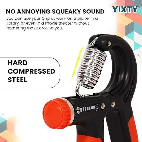 Black_And_Orange_Yixty_Adjustable_Hand_Gripper_With_Soft_Handles