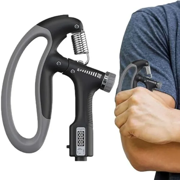 Grey_And_Black_Digital_Hand_Grip_Strengthener_With_Counter_Adjustable_Resistance_Exercise_Equipment