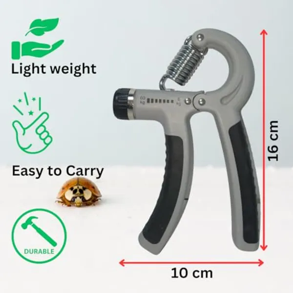 Grey_And_Black_Adjustable_Hand_Grip_Strengthener_Fitness_Exercise_Tool