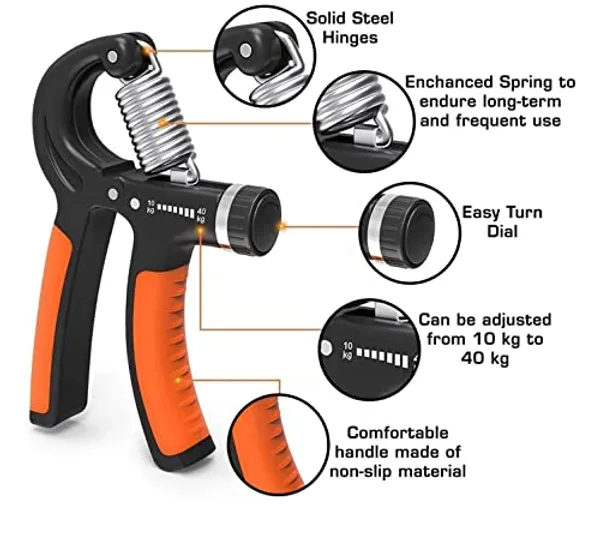 Black_And_Orange_Yixty_Adjustable_Hand_Gripper_With_Soft_Handles