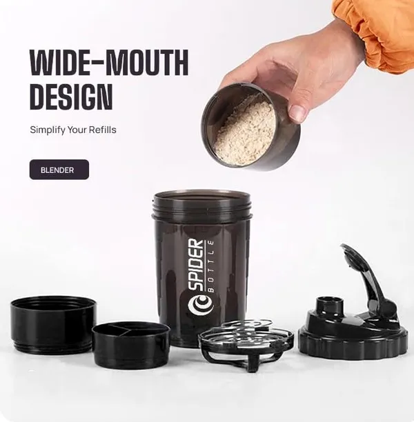 Black_Spider_Bottle_500Ml_Shaker_Bottle_With_Storage_Compartment
