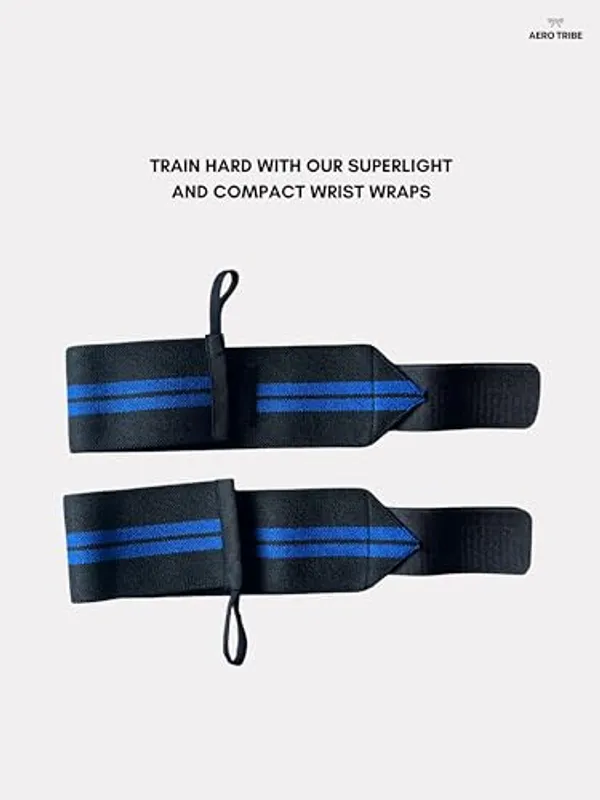 Blue_And_Black_Premium_Wrist_Wraps_For_Gym_And_Weightlifting_With_Stripes