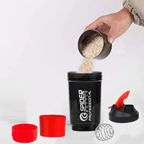 Red_And_Black_Spider_Professional_3_In_1_Gym_Shaker_Bottle_With_Storage_Compartments_500Ml