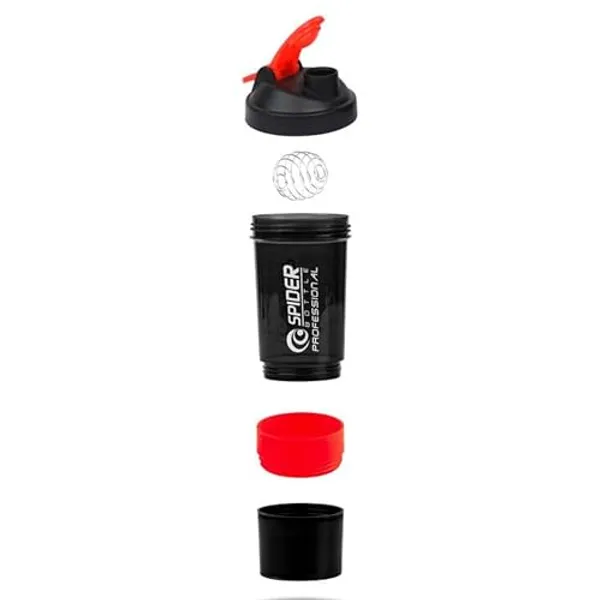 Red_And_Black_Spider_Professional_3_In_1_Gym_Shaker_Bottle_With_Storage_Compartments_500Ml
