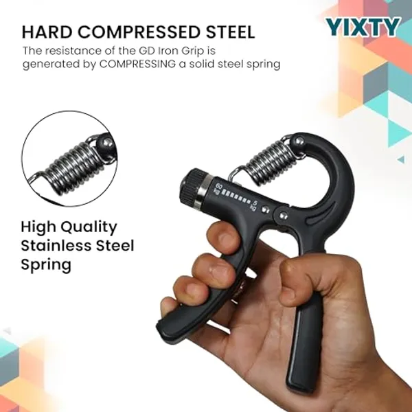 Black_Adjustable_Hand_Grip_Strengthener_With_Resistance_Control