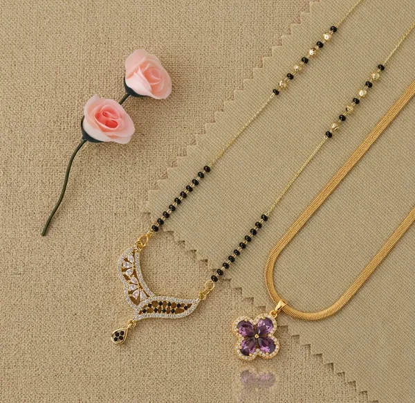 Gold_Plated_Crystal_Pendant_Black_Bead_Mangalsutra_Necklace_And_Gold_Plated_Floral_Crystal_Pendant_Necklace_For_Women_And_Girls_Combo_Pack_Of_2