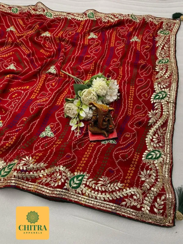 Red_Rajasthani_Traditional_Bandhani_Saree_With_Gota_Patti_Work_964001