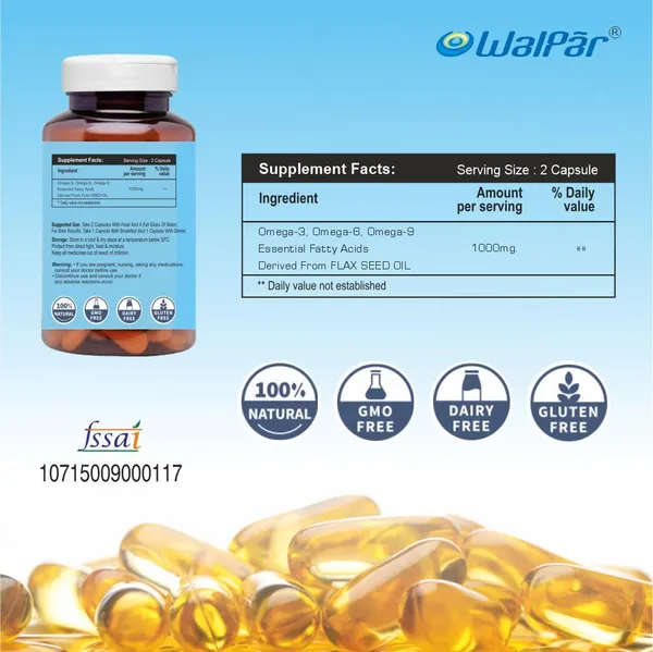 Walpar__Cold_Pressed_Organic_Flaxseed_Oil_Omega_Capsules