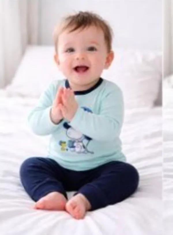 Light_Blue_And_Navy_Blue_Dinosaur_Print_Cotton_Top_And_Bottom_Set_For_Baby_Boys_-_FHP_1112