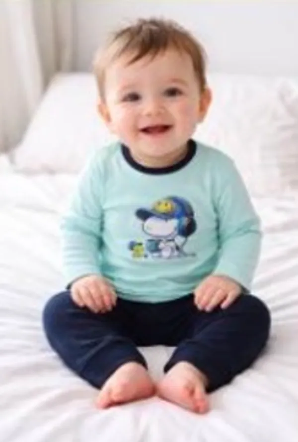 Light_Blue_And_Navy_Blue_Dinosaur_Print_Cotton_Top_And_Bottom_Set_For_Baby_Boys_-_FHP_1112