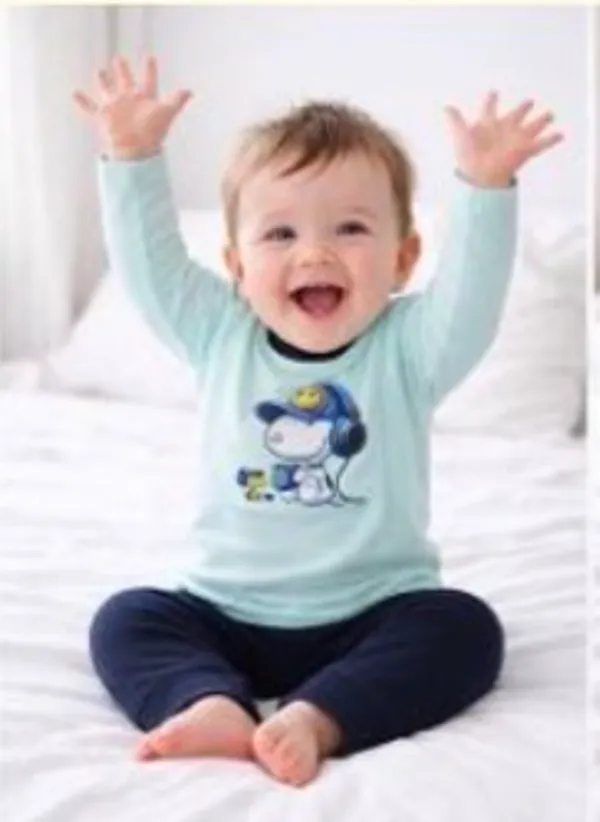 Light_Blue_And_Navy_Blue_Dinosaur_Print_Cotton_Top_And_Bottom_Set_For_Baby_Boys_-_FHP_1112