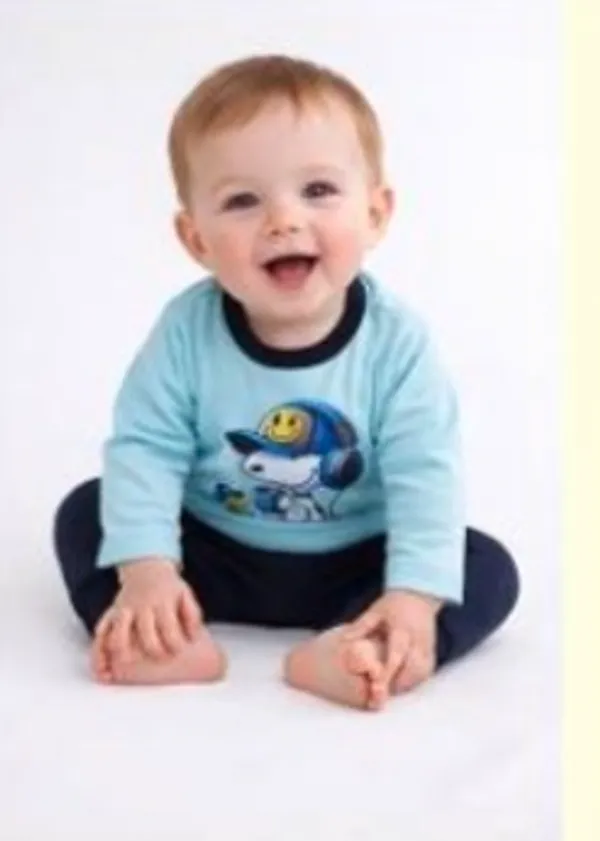 Blue_And_Navy_Blue_Cartoon_Print_Long_Sleeve_T_Shirt_With_Dark_Pants_Set_For_Baby_Boys_-_FHP_1111