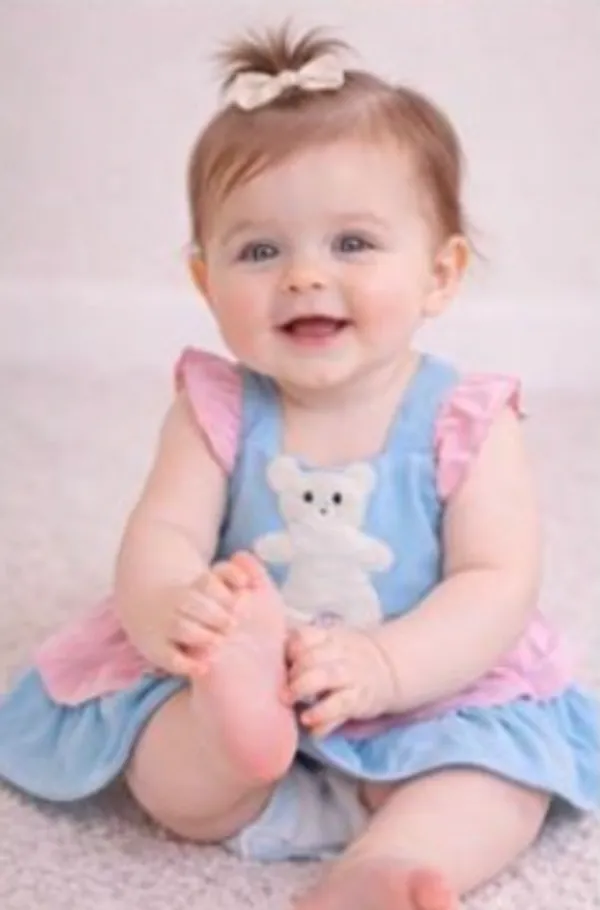 Pink_And_Blue_Teddy_Bear_Dress_With_Bow_Head_For_Baby_Girls_-_BC_1128