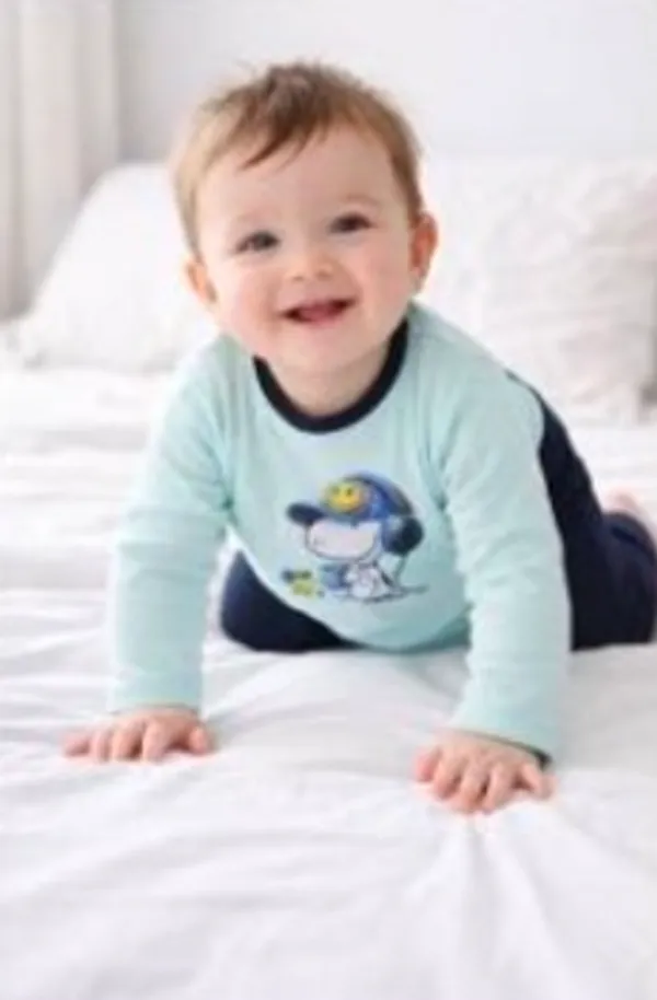 Light_Blue_And_Navy_Blue_Dinosaur_Print_Cotton_Top_And_Bottom_Set_For_Baby_Boys_-_FHP_1112