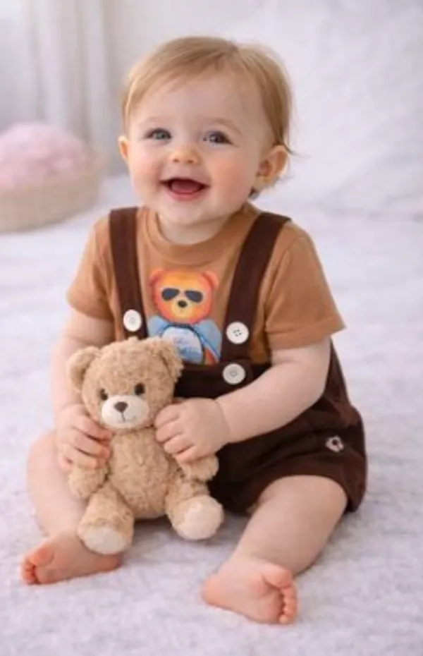 Dark_Brown_Dungaree_Set_With_Bear_Graphic_Clothing_Set_Combo_For_Baby_Boys_-_BSB_1110