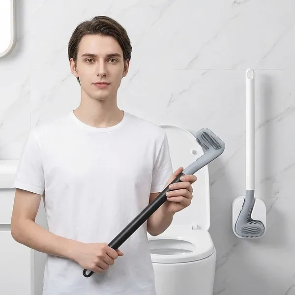 Silicon_Toilet_Brush_With_Slim_Holder
