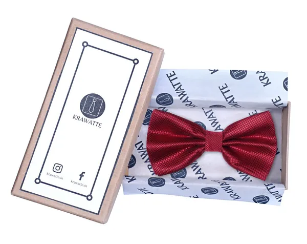 Krawatte_Exclusive_Crimson_Red_Bow_Tie_For_Men