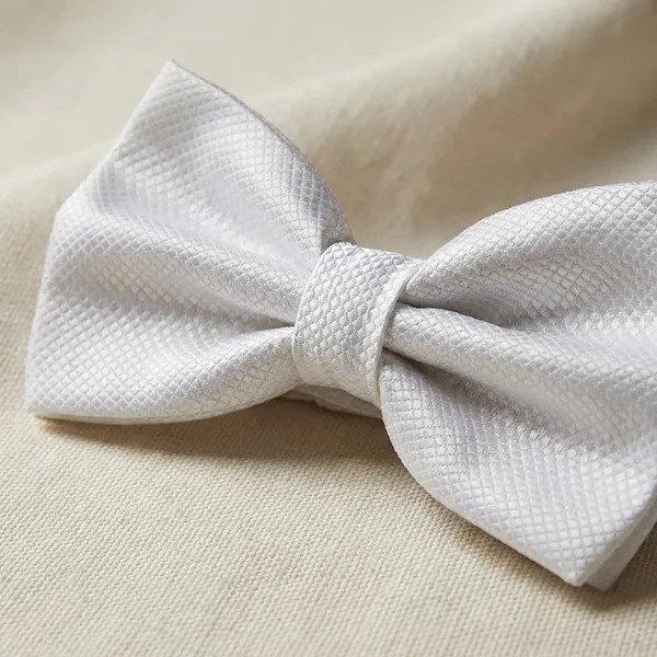 Krawatte_Exclusive_White_Bow_Tie_For_Men