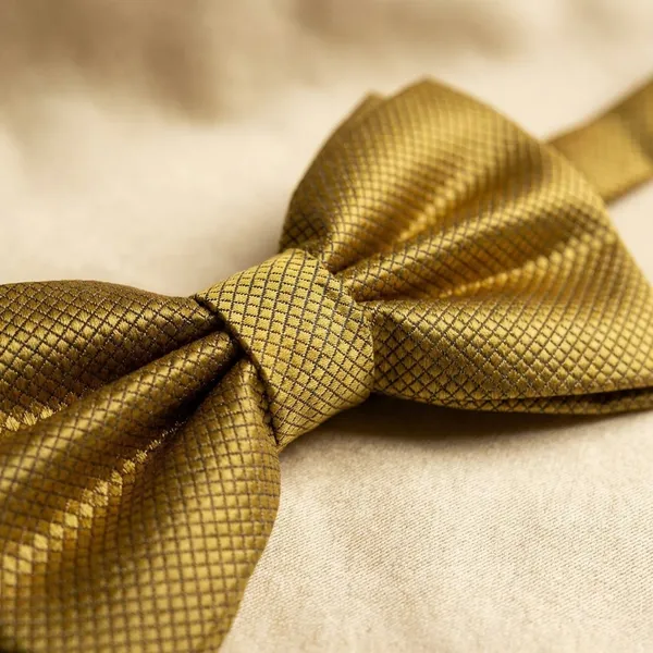 Krawatte_Exclusive_Dull_Yellow_Bow_Tie_For_Men