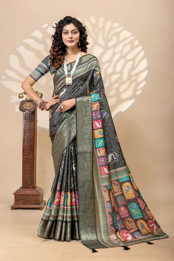 Premium_Moss_Silk_Bird_Motif_Digital_Print_Saree
